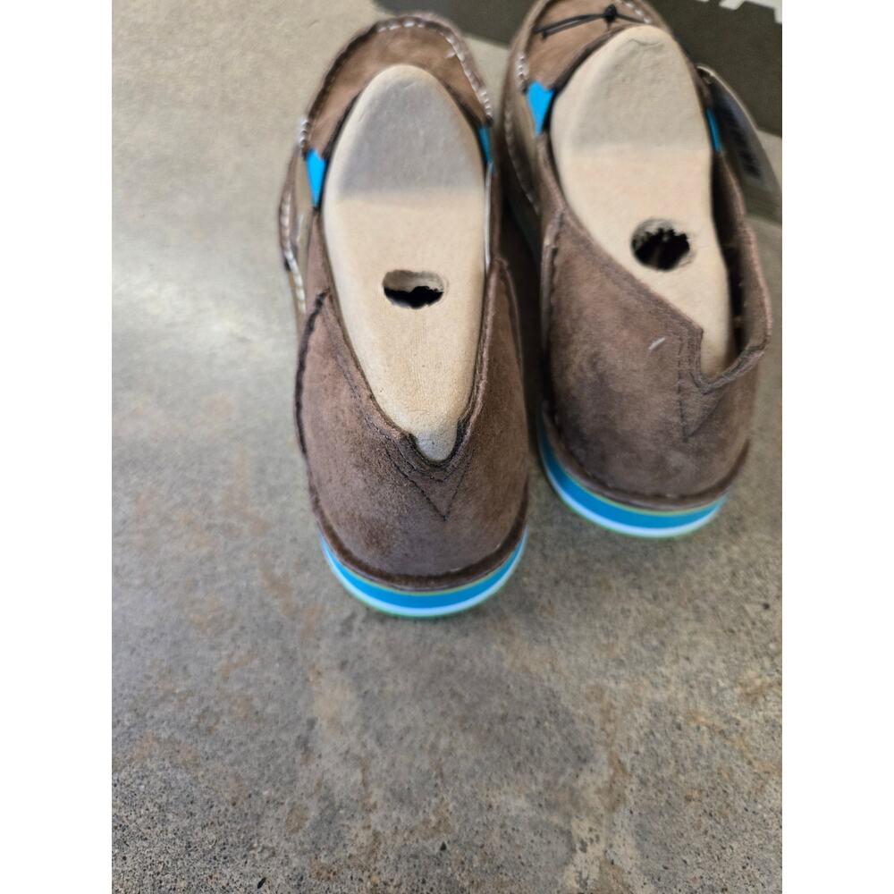 Ariat Cruiser Brown Suede Blue Green Slip On Loafers NIB Women's Size 6B - Picture 5 of 7